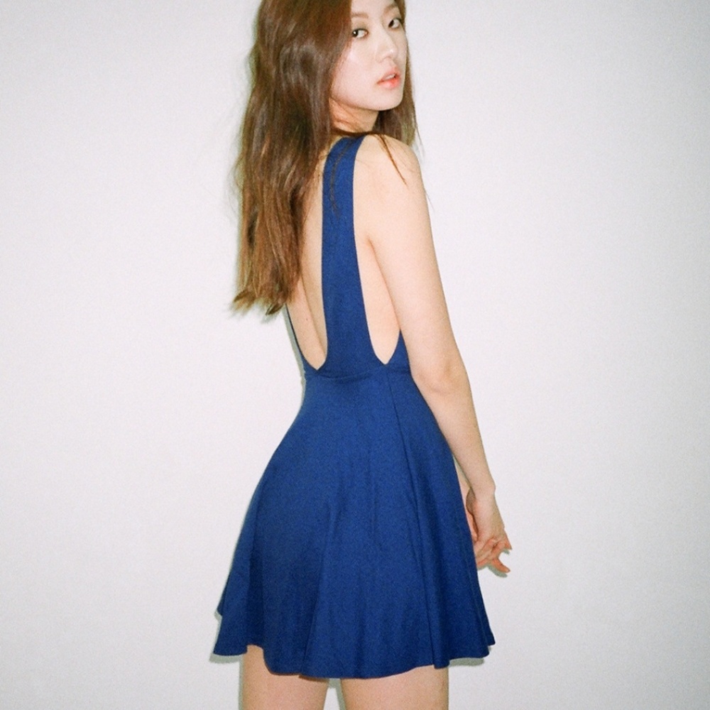 Ponte sleeveless skater dress